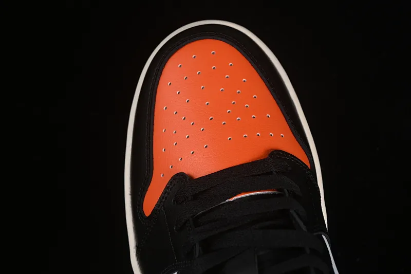 All categories Air Jordan Jordan series basketball shoes Air Jordan 1 Low Air Jordan 1 Low AJ1 Joe 1 black and white orange low-top retro culture basketball shoes 553558-081